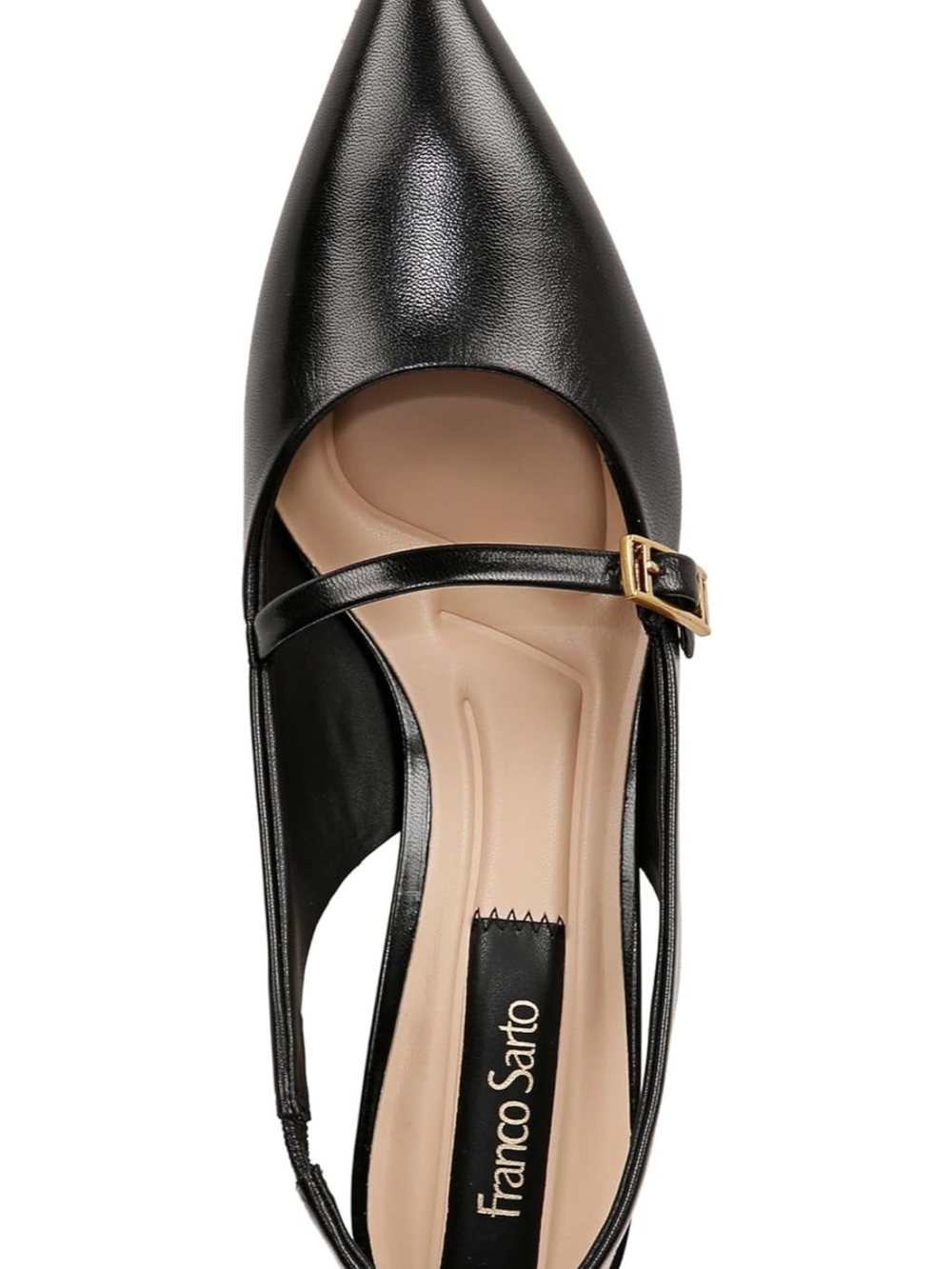 (170)

Franco Sarto Khloe Pointed Toe Slingback Kitten Heel Size 8W - Picture 7 of 16